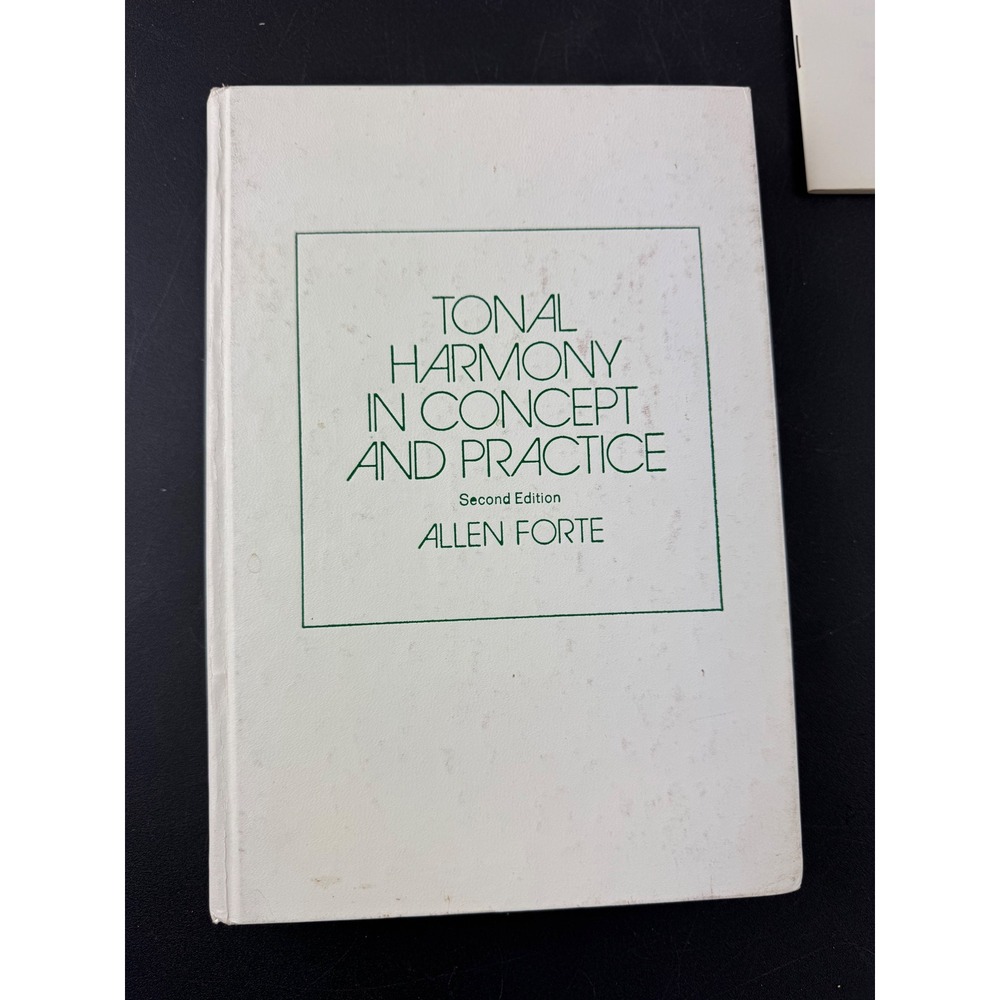 Tonal‎ Harmony in Concept and Practice Allen Forte 2nd Edition Music Theory Book